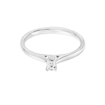 0.50 ct emerald solitaire diamond ring