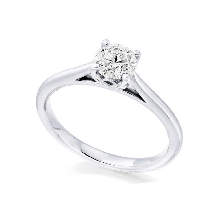 1 carat solitaire Lab diamond ring white gold