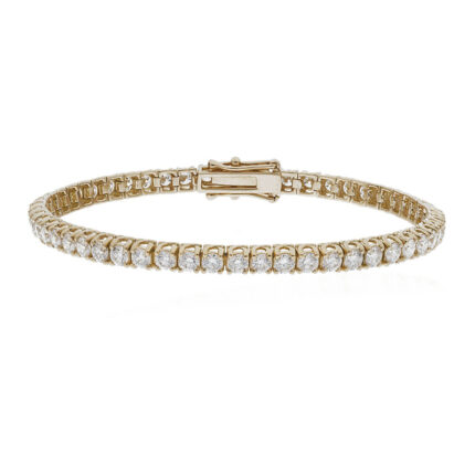 4 carat round lab diamond tennis bracelet dubai