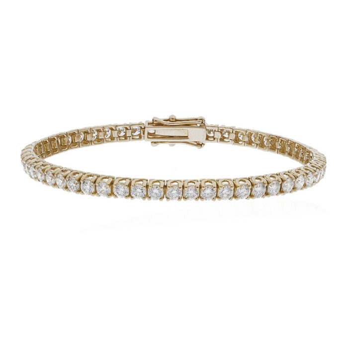 4 carat round lab diamond tennis bracelet dubai