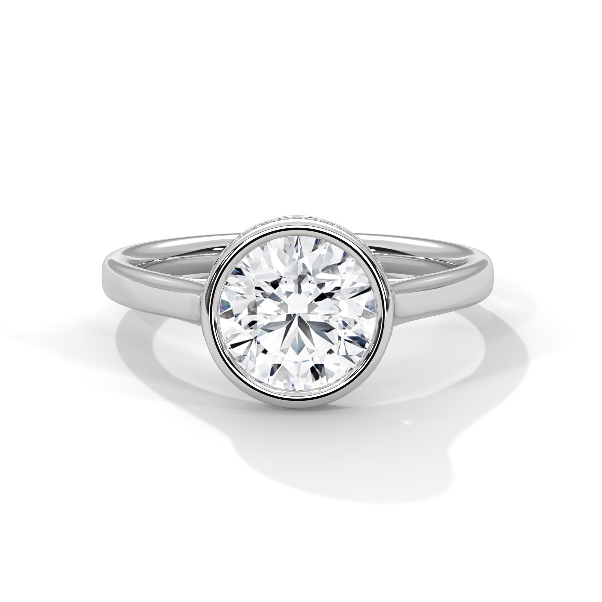 Diamond ring with diamond Halo