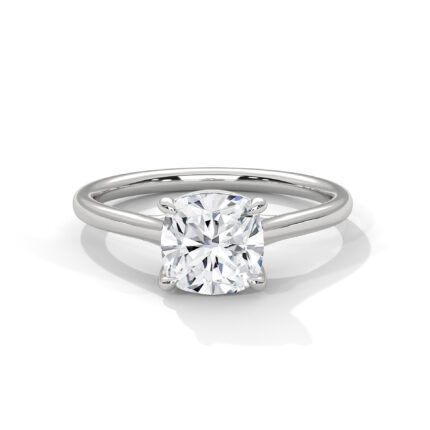 Cushion lab diamond ring